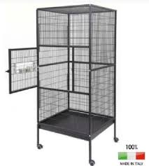 Voliera per pappagalli 80x80x180 cm